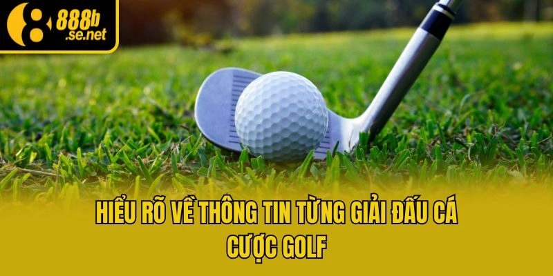 Hiểu rõ về thông tin từng giải đấu cá cược golf